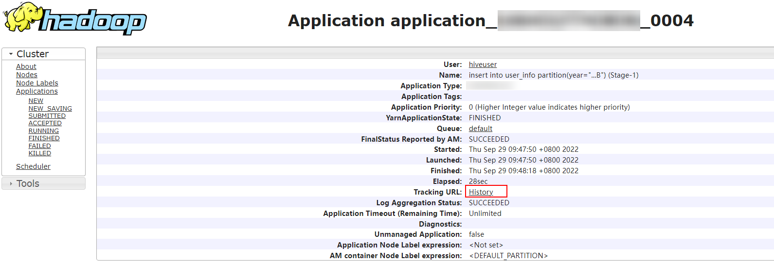 单击“Tracking URL”后的“ApplicationMaster”或“History”.png
